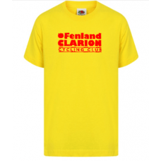 Fenland Clarion Children's T Shirt Yellow